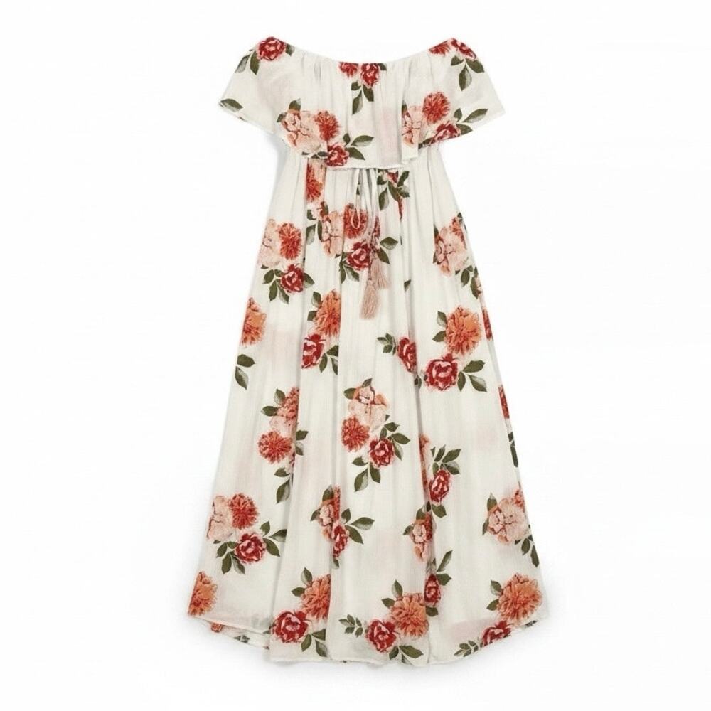 AAKAA DRESS Women's Size MEDIUM Multicolor FLORAL STRAPLESS SUMMER BEACH